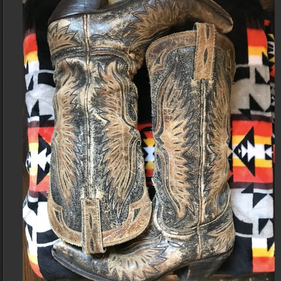 Old Gringo Shoes - Old Gringo Eagle Boot - Distressed Cowboy Boot